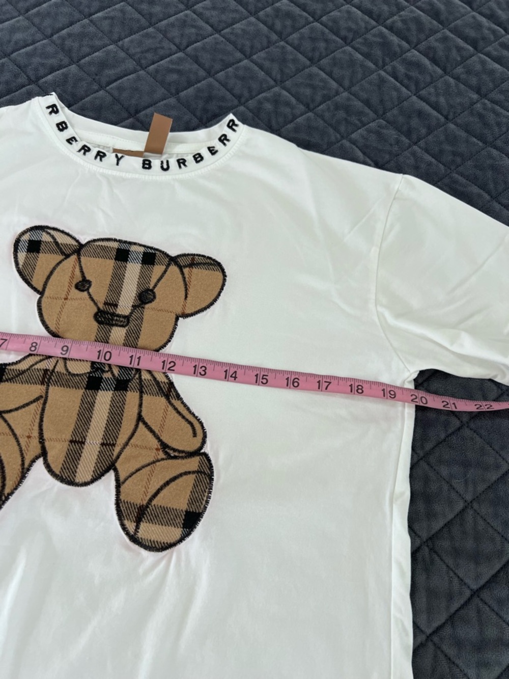 Burberry bear shirt men’s small embroidered tee T-Shirt B6 - Picture 3 of 9